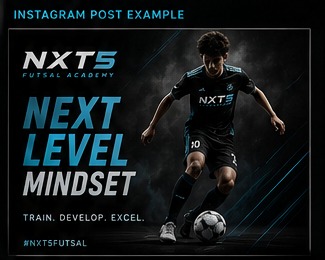 NXT5 player training in a futsal environment